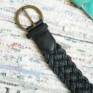 SALE!! Black Vintage Braided Belt